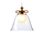 пендант moooi bell small transparent/gold