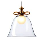 -пендант moooi bell large transparent/gold