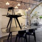 маса tom dixon slab large round black