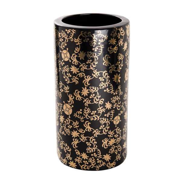 ваза asiatides round golden floral l