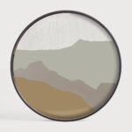 поднос ethnicraft sand wabi sabi round