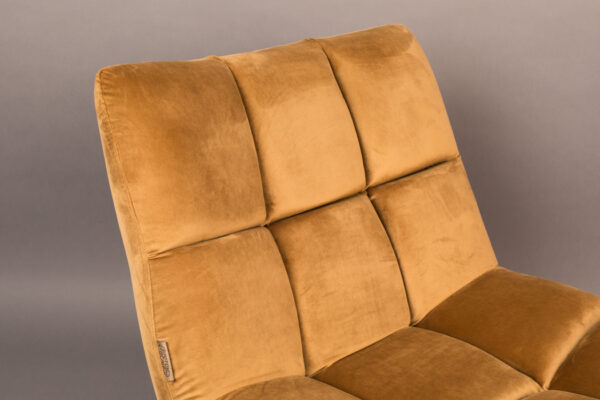 стол dutchbone bar velvet lounge golden brown