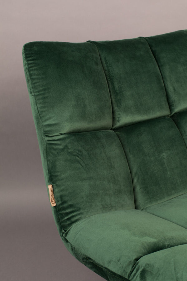 стол dutchbone bar velvet lounge green