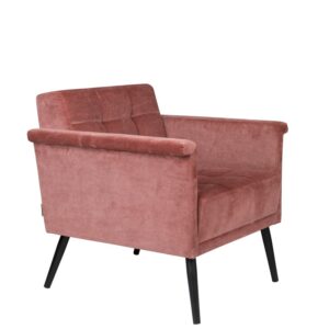 кресло dutchbone sir william vintage pink