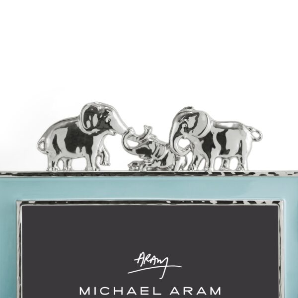 рамка за снимка michael aram elephant blue enamel 4x6