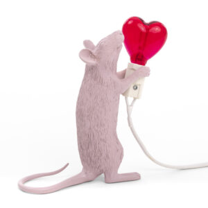 настолна лампа seletti mouse step love usb