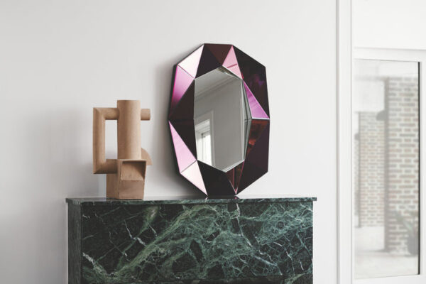 огледало reflections copenhagen diamond small burgundy