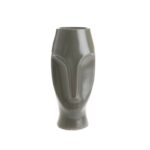 ваза asiatides moai ceramic dark grey m