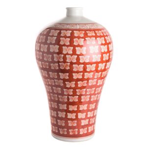 ваза asiatides meiping jar coral