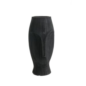 ваза asiatides moai ceramic black m