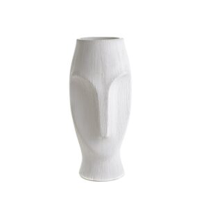 ваза asiatides moai ceramic white m