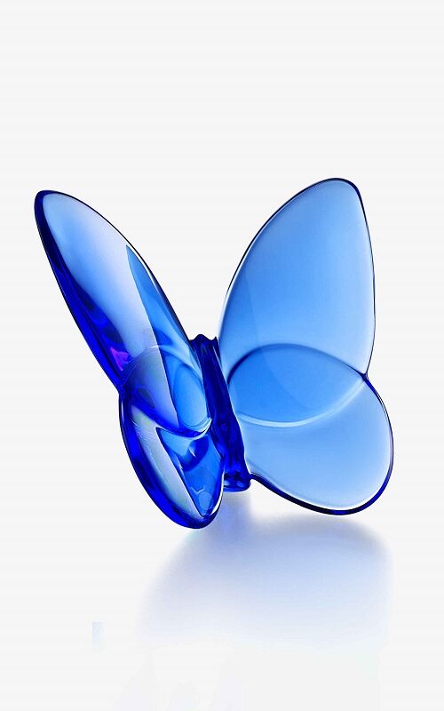 декорация baccarat papillon lucky butterfly blue