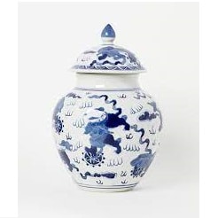 буркан asiatides flower jar fu dog s