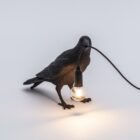 настолна лампа seletti bird waiting black outdoor