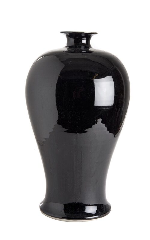 ваза asiatides meiping jar black imperial