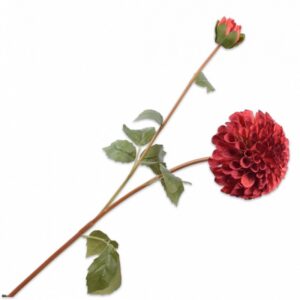 цвете silk-ka dahlia spray red 80 cm