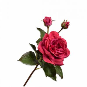 цвете silk-ka rose spray fuchsia 55 cm