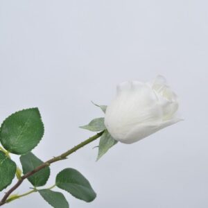 цвете silk-ka rose spray white 55 cm