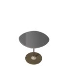 помощна маса kartell thierry round grey