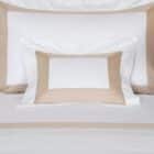 калъфка за възглавница frette bicolore boudoir white savage beige 30x40