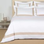 калъфка за възглавница frette bicolore boudoir white savage beige 30x40