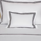 калъфка за възглавница frette triplo popeline boudoir white black 30x40