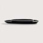 комплект подноси ethnicraft thin oval black mahogany