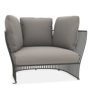 кресло ethimo venexia lounge mineral grey