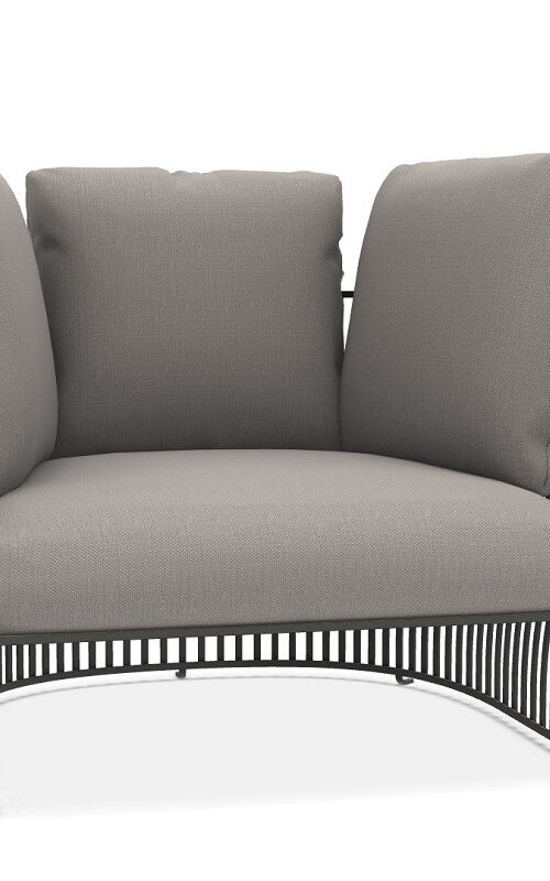 кресло ethimo venexia lounge mineral grey
