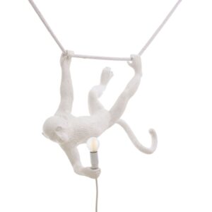лампа seletti the monkey white swing