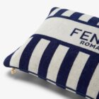 декоративна възглавница fendi casa pequin rectangular navy white