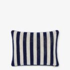 декоративна възглавница fendi casa pequin rectangular navy white