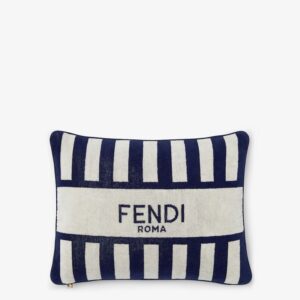 декоративна възглавница fendi casa pequin rectangular navy white