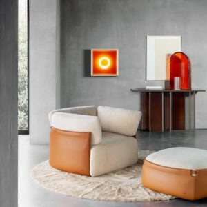кресло fendi casa poltrona peekasit pelle ivory merinos