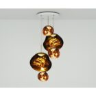 полилей tom dixon melt led gold large round pendant system