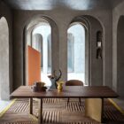 трапезна маса fendi casa ford d180 marble with lazy susan d90