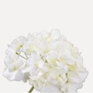 цвете silk-ka hydrangea stem white 48cm