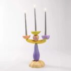 свещник seletti vitamin candelabra aubergine