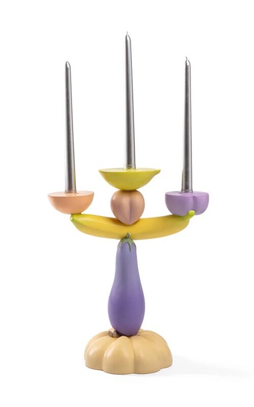 свещник seletti vitamin candelabra aubergine