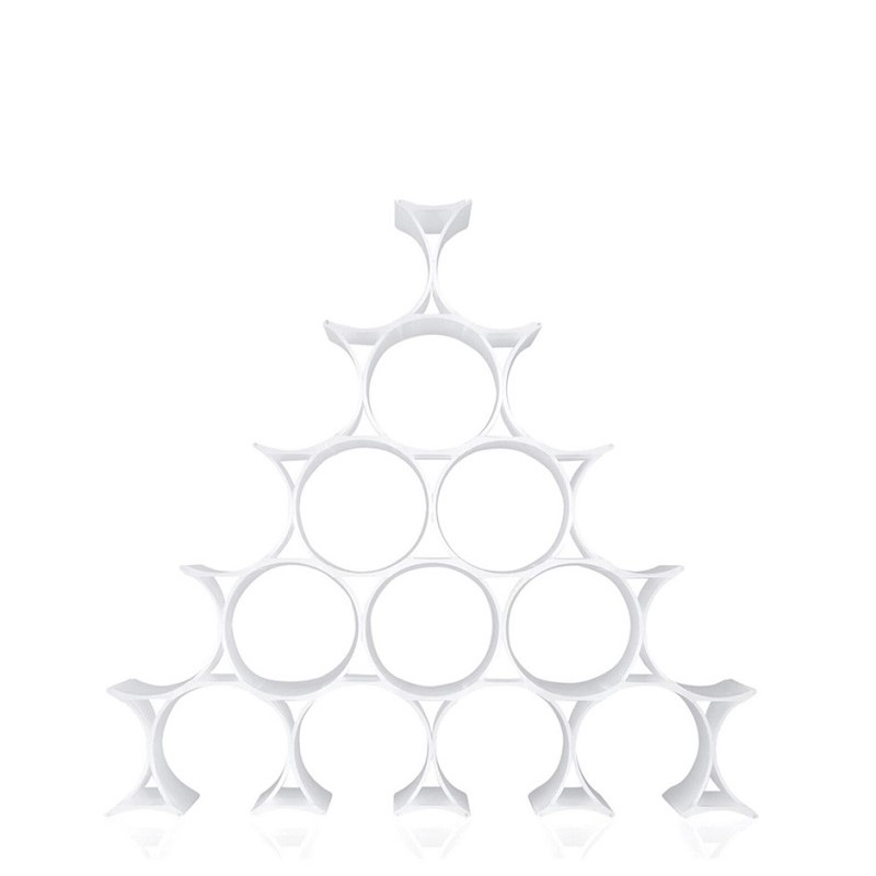 modulna-stoika-za-vino-infinity-opal-white-kartell модулна стойка за вино kartell infinity opal