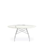 маса kartell glossy xxl white marble