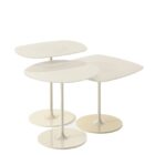 комплект помощни маси kartell thierry white