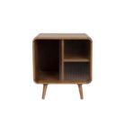 помощна маса zuiver rise walnut brown