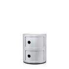 шкаф kartell componibili classic 2 elements silver