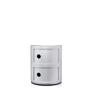 шкаф kartell componibili classic 2 elements silver
