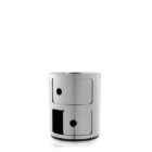 шкаф kartell componibili metal 2 elements chromed