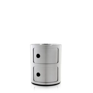 шкаф kartell componibili metal 2 elements chromed