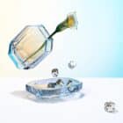 ваза bacarrat octogone bud clear