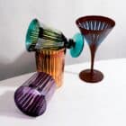 чаши l'objet prism martini assorted x4