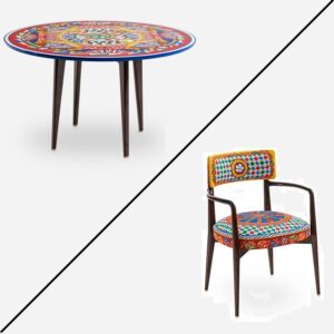 трапезна маса и 4 стола dolce and gabbana giunionr